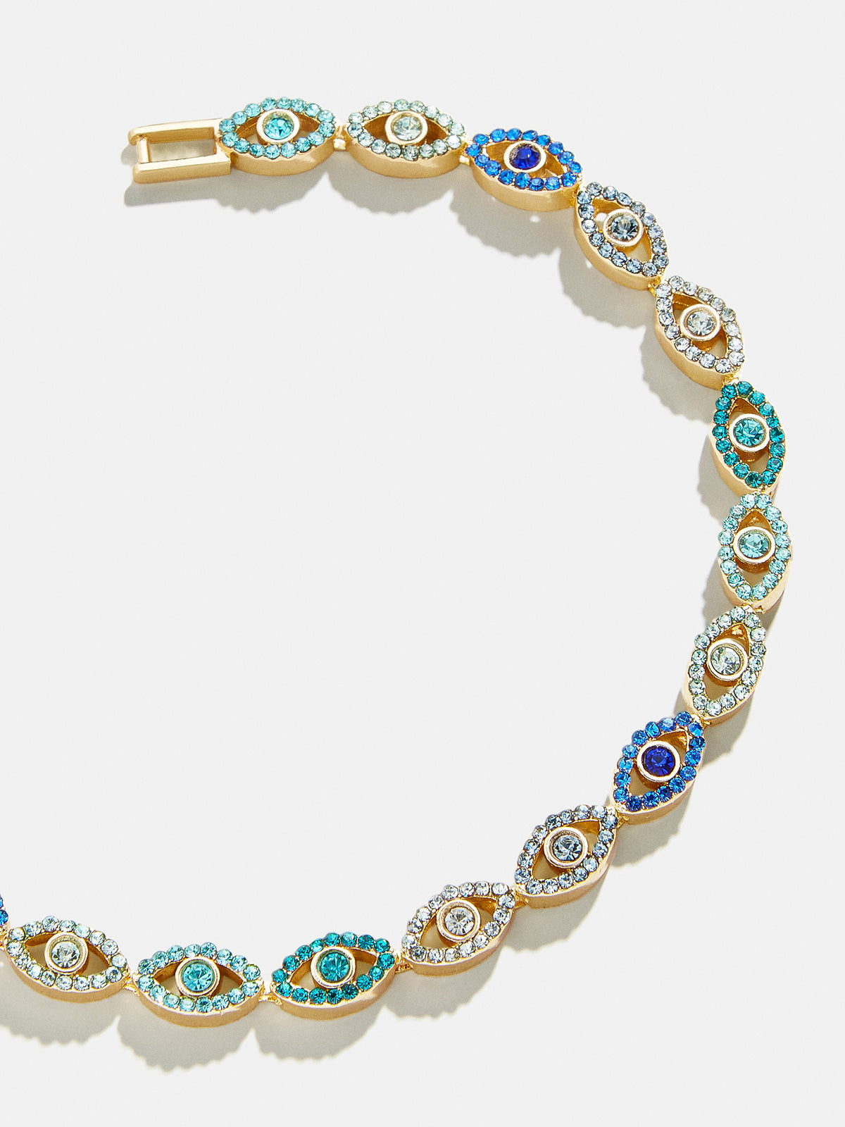 Evil Eye Tennis Bracelet - Gold/Pavé