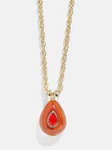 BaubleBar Semi-Precious Teardrop Birthstone Necklace - Garnet - 
    Semi-precious birthstone necklace
  
