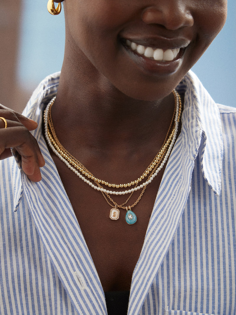 BaubleBar Semi-Precious Teardrop Birthstone Necklace - Amethyst - 
    Semi-precious birthstone necklace
  
