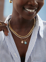 BaubleBar Semi-Precious Teardrop Birthstone Necklace - Light Amethyst - 
    Semi-precious birthstone necklace
  
