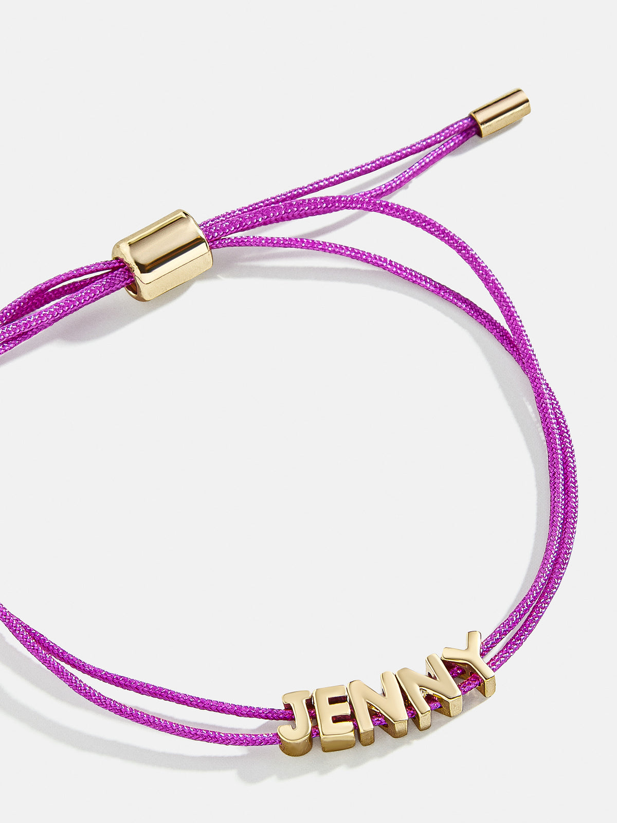 Custom Cord Bracelet - Neon Purple