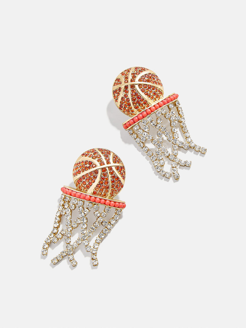 Slam Dunk Earrings - Orange