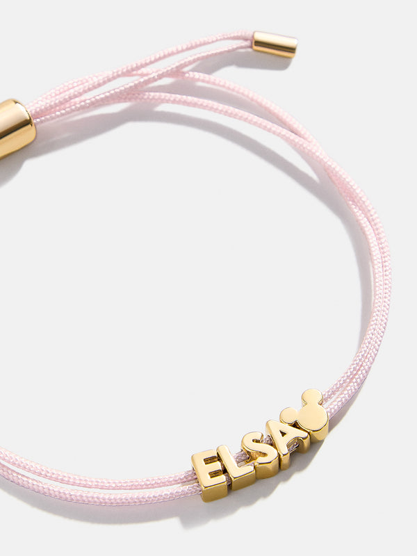 Mickey Mouse Disney Custom Cord Bracelet - Light Pink
