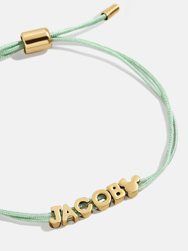 Mickey Mouse Disney Custom Cord Bracelet - Sage