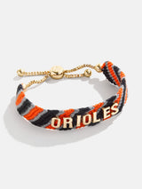 BaubleBar MLB Woven Friendship Bracelet - Baltimore Orioles - 
    MLB pull tie bracelet
  
