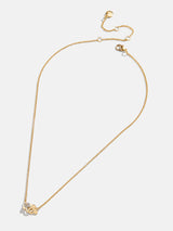 BaubleBar Mickey Mouse & Minnie Mouse Disney Better Half Necklace - Clear/Gold - 
    Disney link necklace
  
