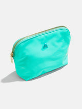 BaubleBar Initial Zipper Pouch - Turquoise - 
    Initial storage
  
