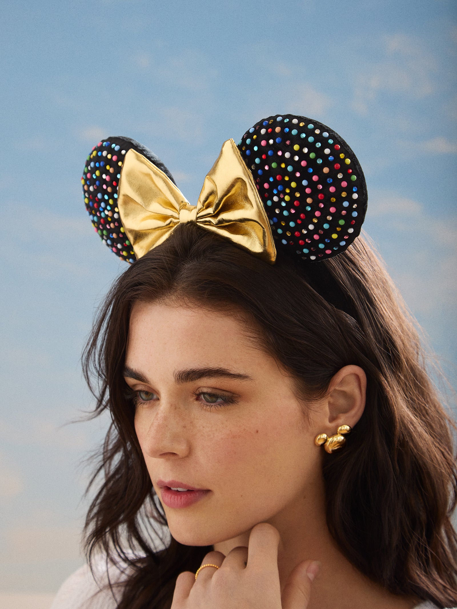 Minnie Mouse Disney Multicolored Gem Ears Headband - Minnie Mouse Mult ...