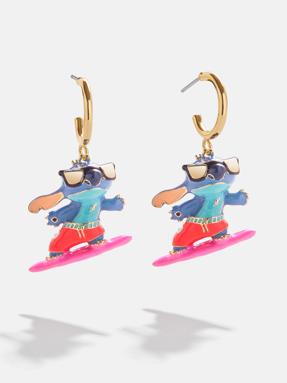 Stitch Disney Surfer Earrings - Blue