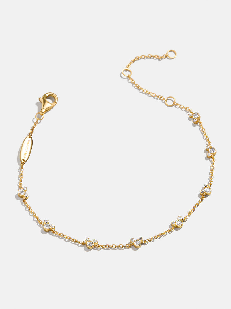 BaubleBar Mickey Mouse Disney 18K Gold Plated Sterling Silver Bracelet - Clear/Gold - 
    18K Gold Plated Sterling Silver Bracelet
  
