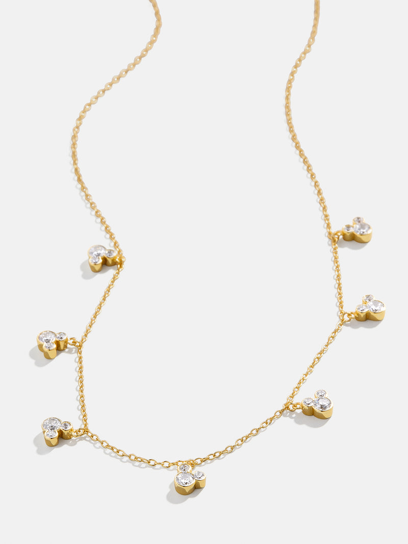 BaubleBar Mickey Mouse Disney 18K Gold Plated Sterling Silver Repeating Necklace - Clear/Gold - 
    Disney 18K Gold Plated Sterling Silver 
  
