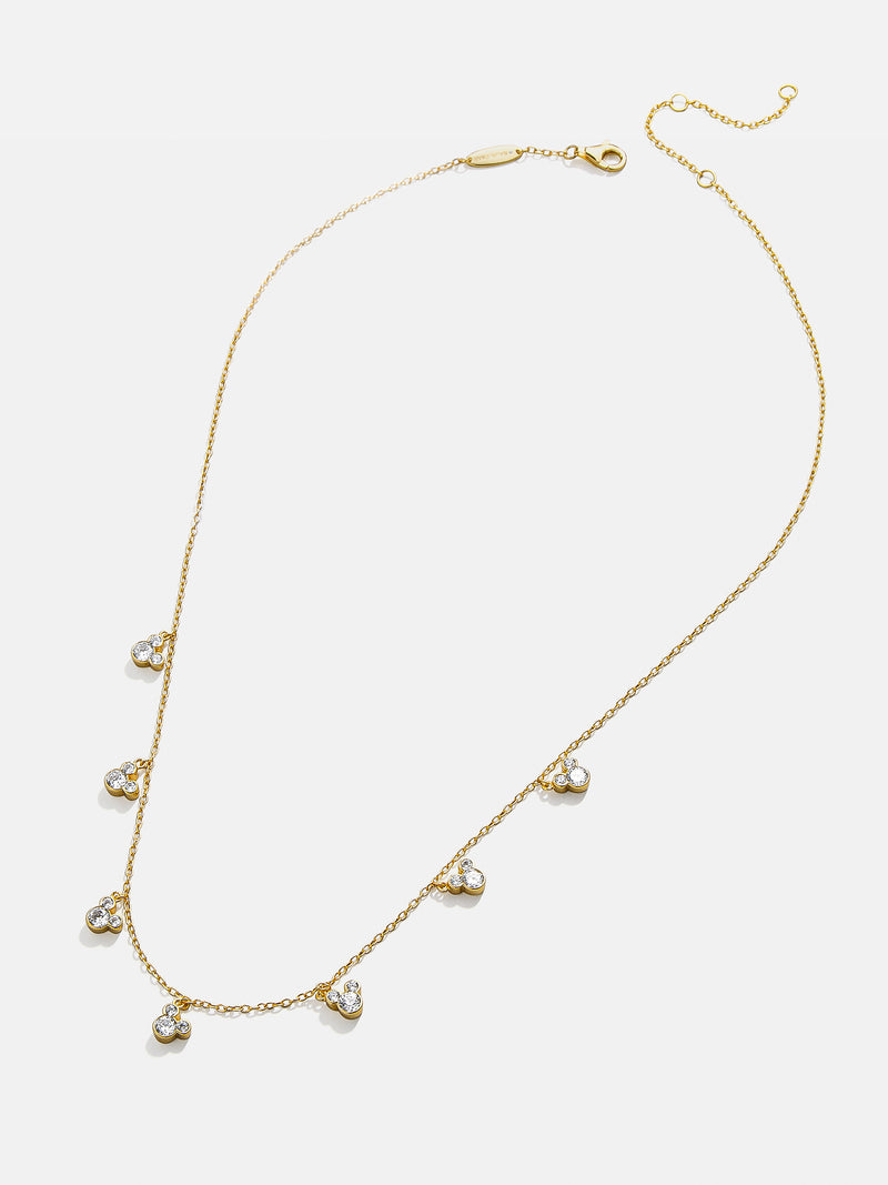 BaubleBar Mickey Mouse Disney 18K Gold Plated Sterling Silver Repeating Necklace - Gold/Pavé - 
    Ends Tonight: Enjoy 25% Off
  
