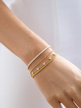 BaubleBar Mickey Mouse Disney 18K Gold Plated Sterling Silver Layered Bracelet - Gold/Pavé - 
    Ends Tonight: Enjoy 25% Off
  
