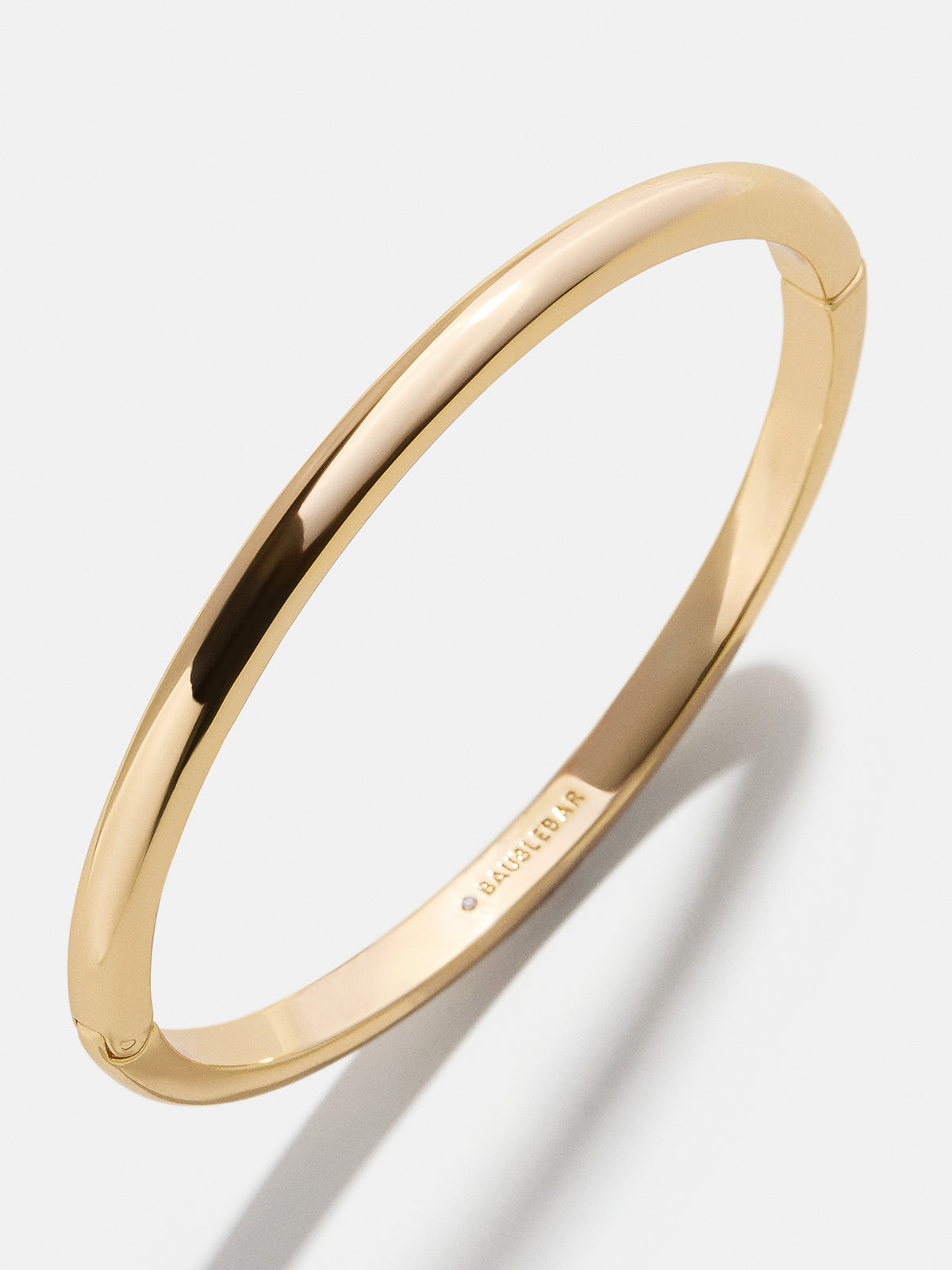 Nadia Classic Hinge Bangle - Classic Thin Gold