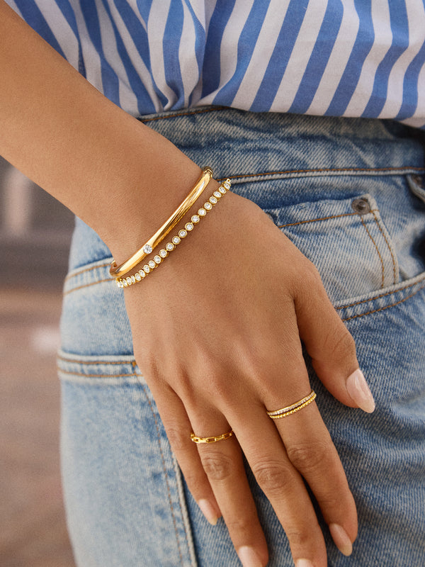 Priya Bangle - Single Bezel Bangle