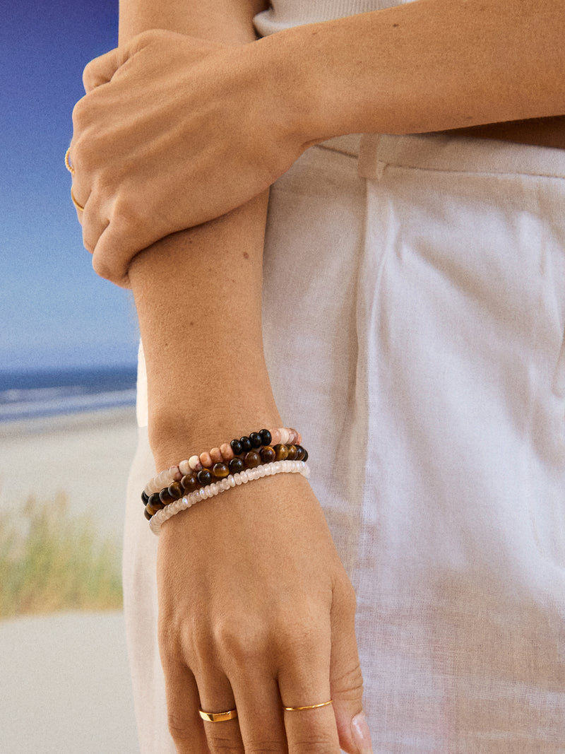 BaubleBar Mikayla Semi-Precious Bracelet - Neutral - 
    Semi-precious stretch bracelet
  
