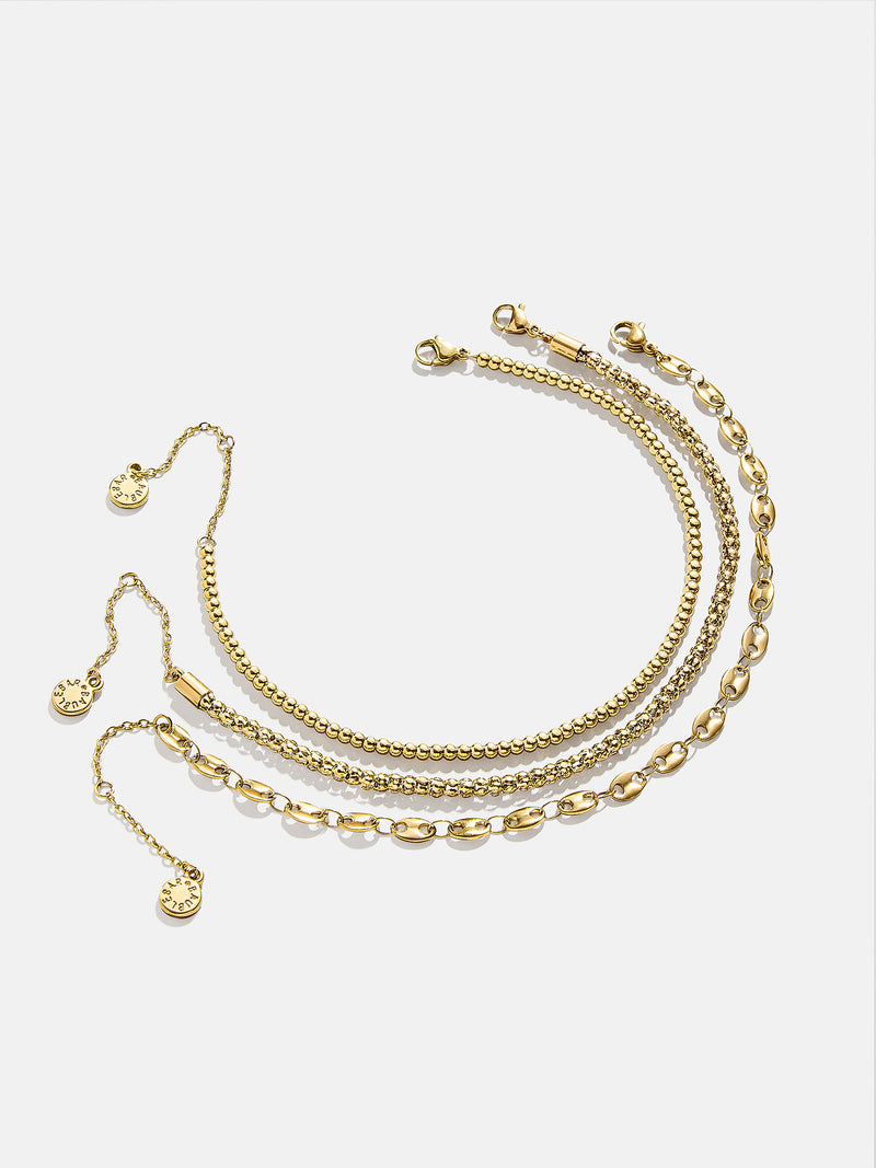 BaubleBar Baylin Anklet Set - Gold - 
    TAKE AN EXTRA 50% OFF
  
