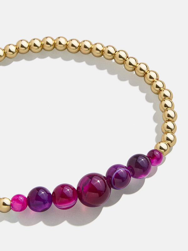 Adia Bracelet - Pink Agate