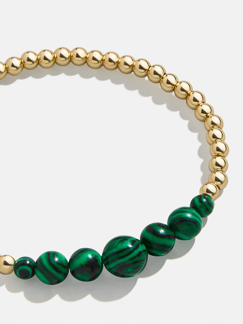 BaubleBar Adia Bracelet - Malachite - 
    Semi-precious beaded bracelet
  
