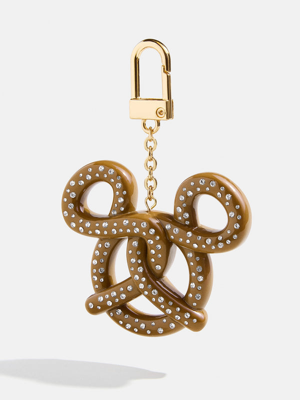 Mickey Mouse Disney Pretzel Bag Charm - Brown