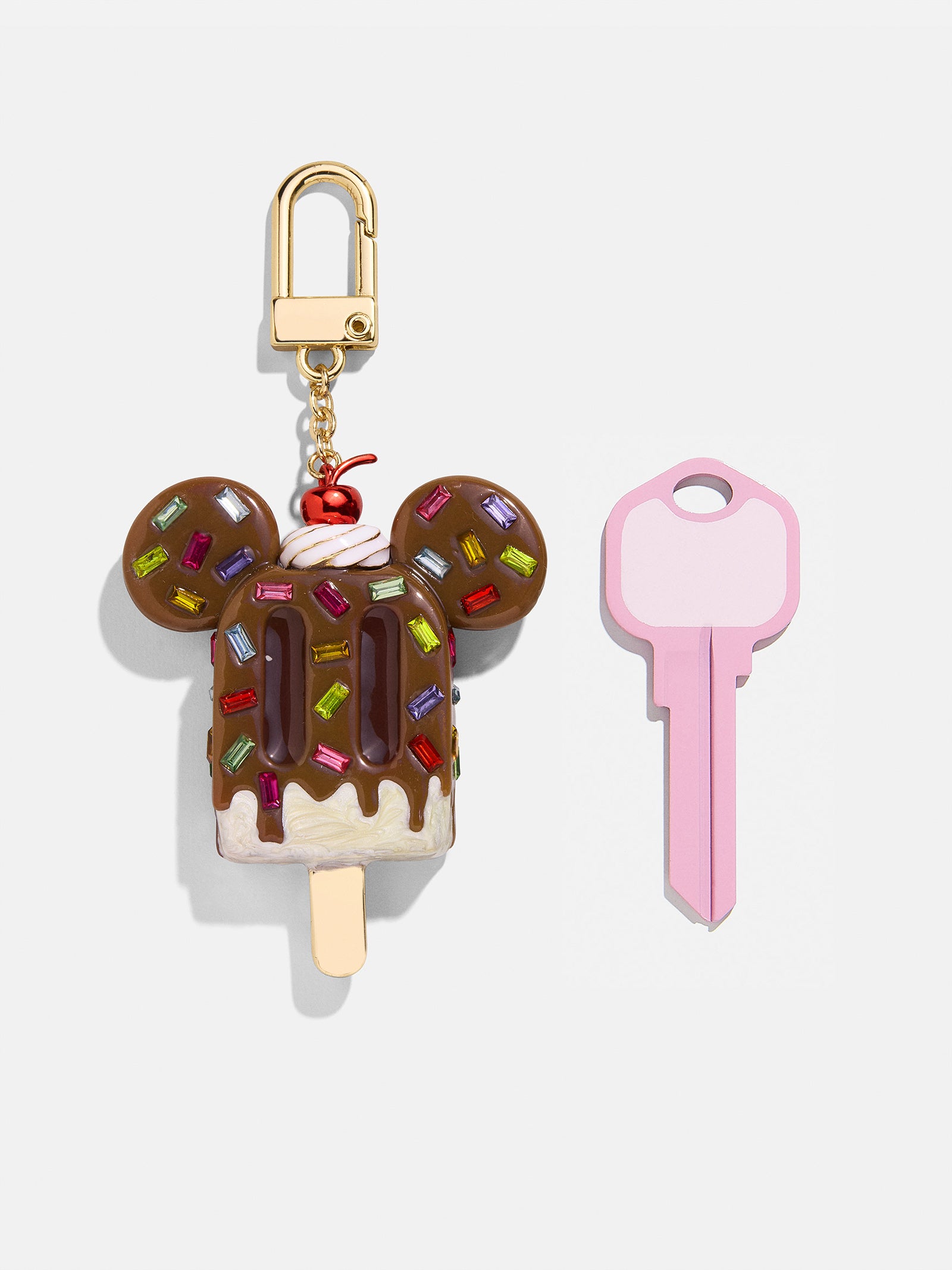 Baublebar Disney Mickey Mouse bag charm in hotsell pink