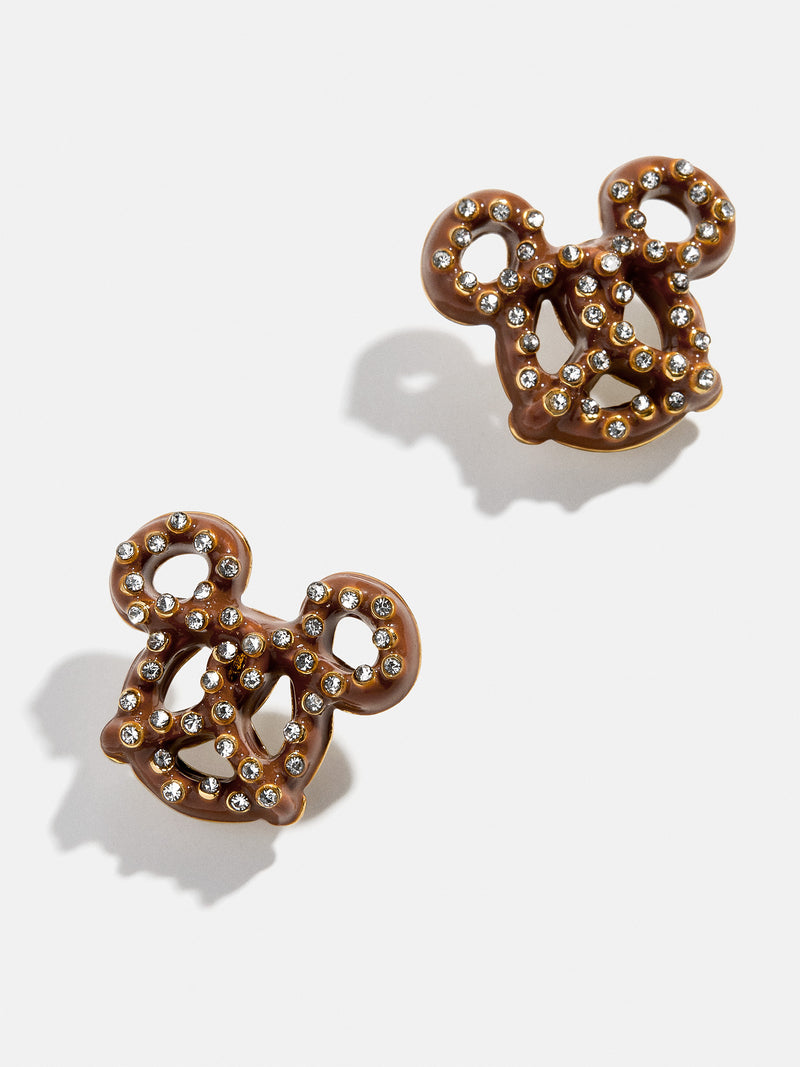 BaubleBar Mickey Mouse Disney Pretzel Earrings - Brown - 
    Disney pretzel earrings
  
