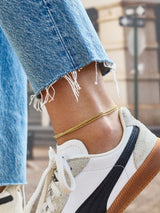 BaubleBar Gemma Layered Anklet - Gold - 
    Pre-layered anklet - water resistant
  
