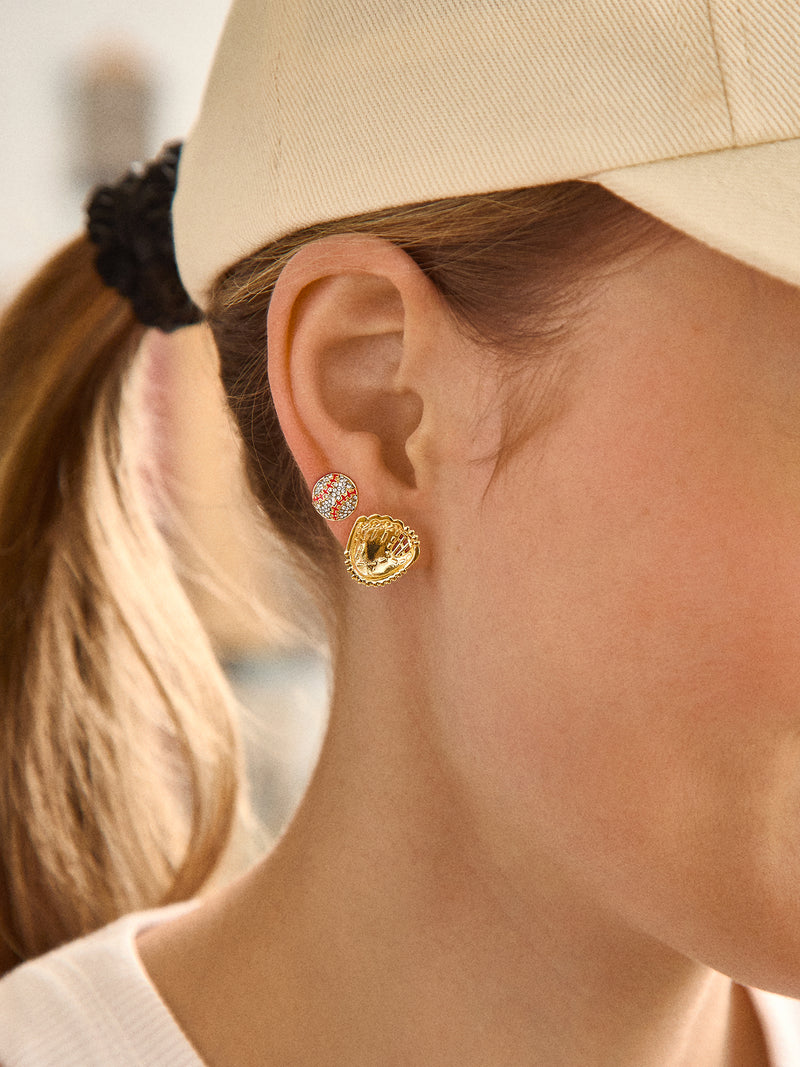 BaubleBar Perfect Catch Earring Set - Baseball - 
    Ends Tonight: Enjoy 25% Off
  
