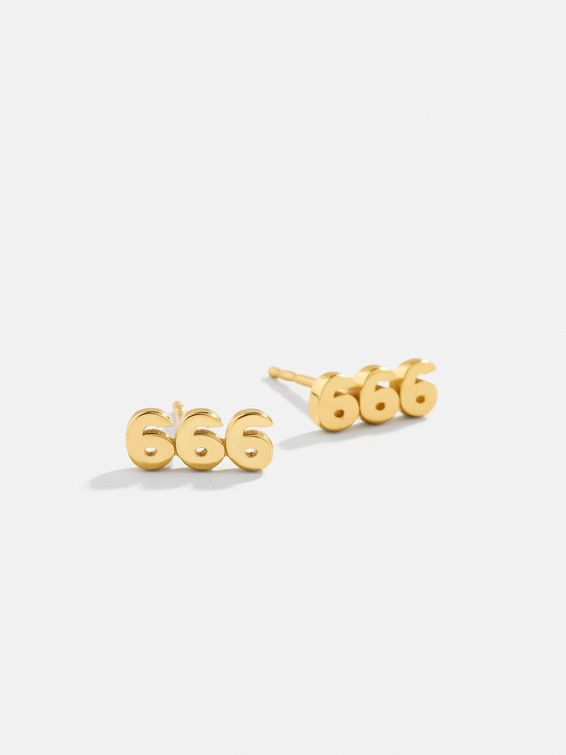 BaubleBar 666 - 
    18K Gold Plated Sterling Silver
  
