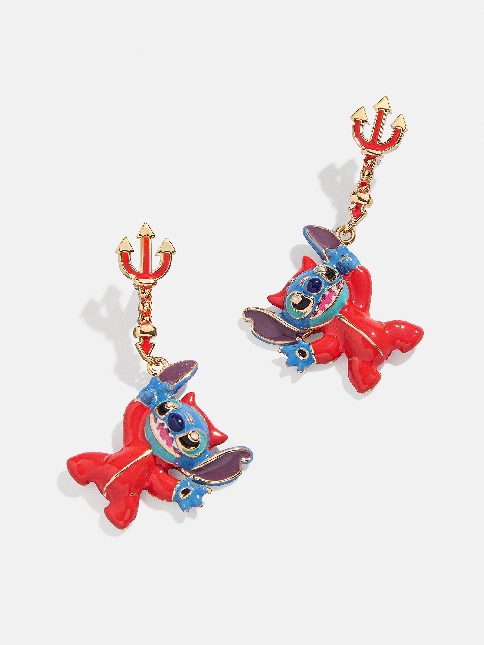 Stitch Disney Devil Earrings - Red