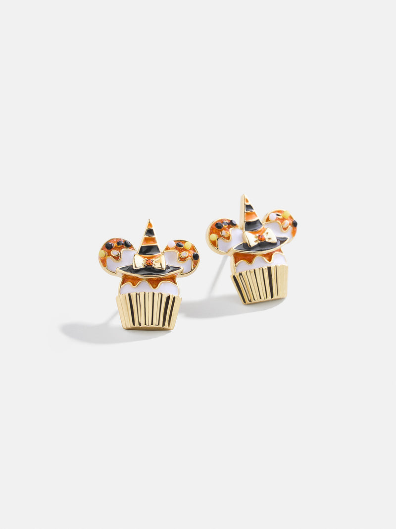 Mickey Mouse Disney Halloween Cupcake Stud Earrings - Disney Halloween Cupcake Stud Earrings