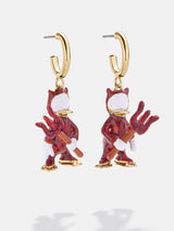 BaubleBar Donald Duck Disney Devil Earrings - Donald Duck - 
    Donald Duck Disney Halloween earrings
  
