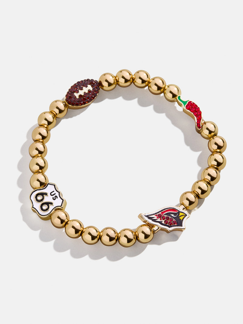 BaubleBar Arizona Cardinals NFL Charm Bracelet - Arizona Cardinals - 
    NFL beaded charm bracelet
  
