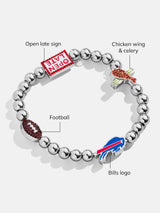 BaubleBar Buffalo Bills NFL Charm Bracelet - Buffalo Bills - 
    NFL beaded charm bracelet
  
