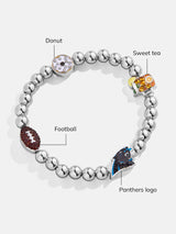 BaubleBar Carolina Panthers NFL Charm Bracelet - Carolina Panthers - 
    NFL beaded charm bracelet
  
