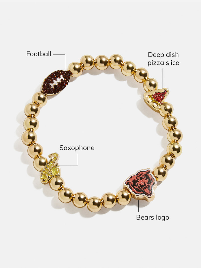 BaubleBar Chicago Bears NFL Charm Bracelet - Chicago Bears - 
    NFL beaded charm bracelet
  
