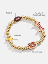 BaubleBar Cincinnati Bengals NFL Charm Bracelet - Cincinnati Bengals - 
    NFL beaded charm bracelet
  
