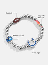 BaubleBar Indianapolis Colts NFL Charm Bracelet - Indianapolis Colts - 
    NFL beaded charm bracelet
  
