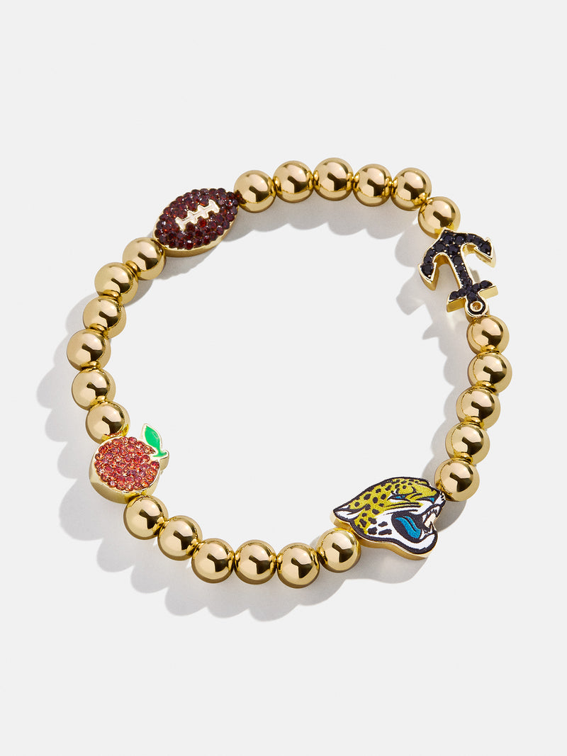 Jacksonville Jaguars NFL Charm Bracelet - Jacksonville Jaguars