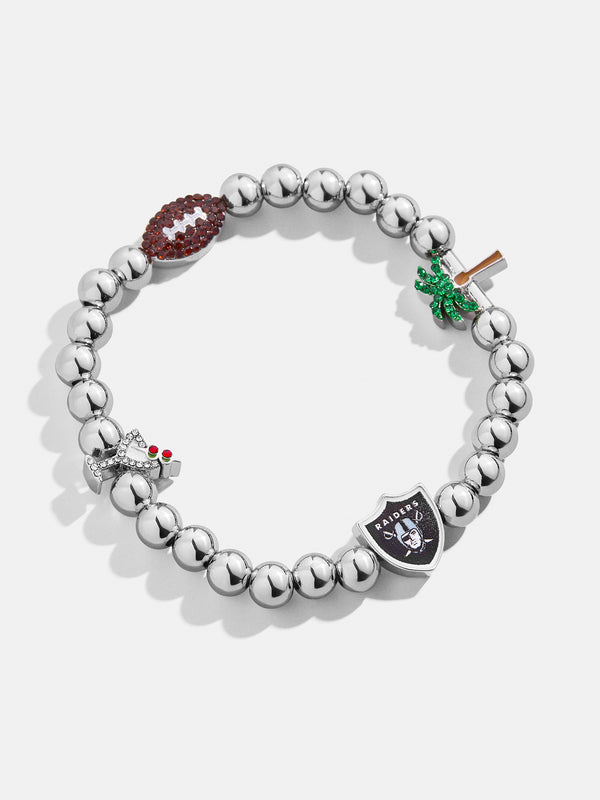 Las Vegas Raiders NFL Charm Bracelet - Las Vegas Raiders