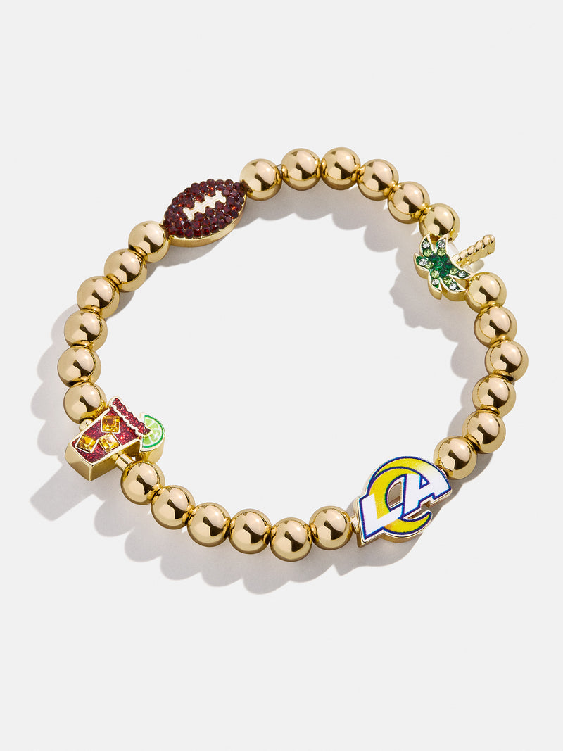 BaubleBar Los Angeles Rams NFL Charm Bracelet - Los Angeles Rams - 
    NFL beaded charm bracelet
  
