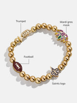 BaubleBar New Orleans Saints NFL Charm Bracelet - New Orleans Saints - 
    NFL beaded charm bracelet
  
