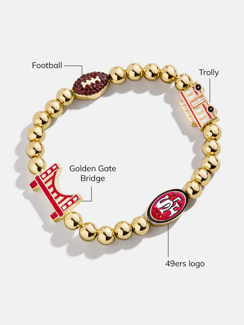 BaubleBar San Francisco 49ers NFL Charm Bracelet - San Francisco 49ers - 
    NFL beaded charm bracelet
  
