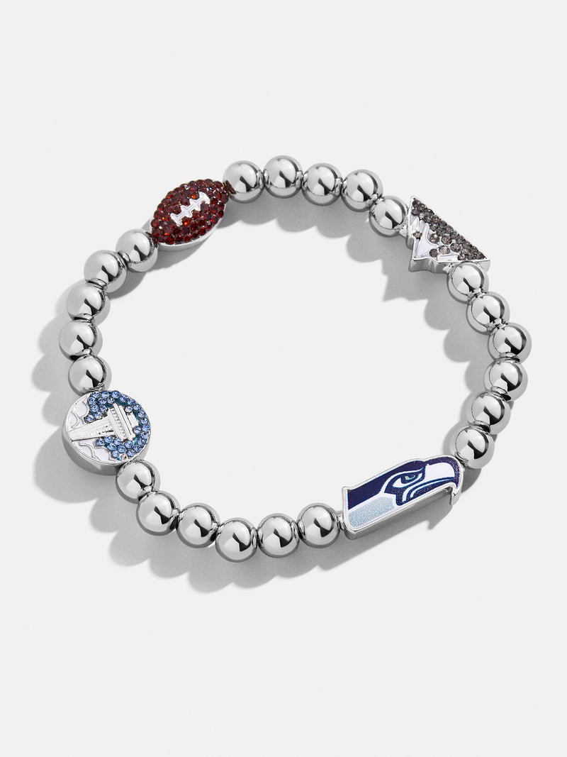 BaubleBar Seattle Seahawks NFL Charm Bracelet - Seattle Seahawks - 
    NFL beaded charm bracelet
  
