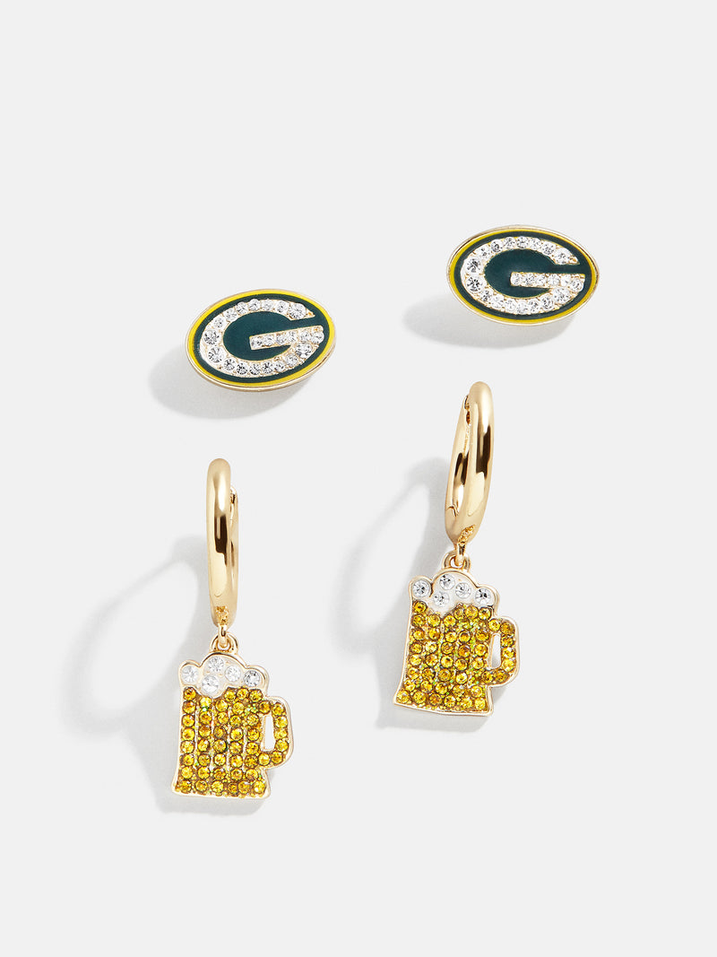 BaubleBar Green Bay Packers NFL Earring Set - Green Bay Packers - 
    NFL earring set
  
