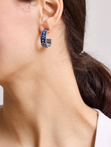 BaubleBar WEAR By Erin Andrews x BaubleBar Dallas Cowboy Enamel Hoop Earrings - Dallas Cowboys - 
    NFL hoop earrings
  
