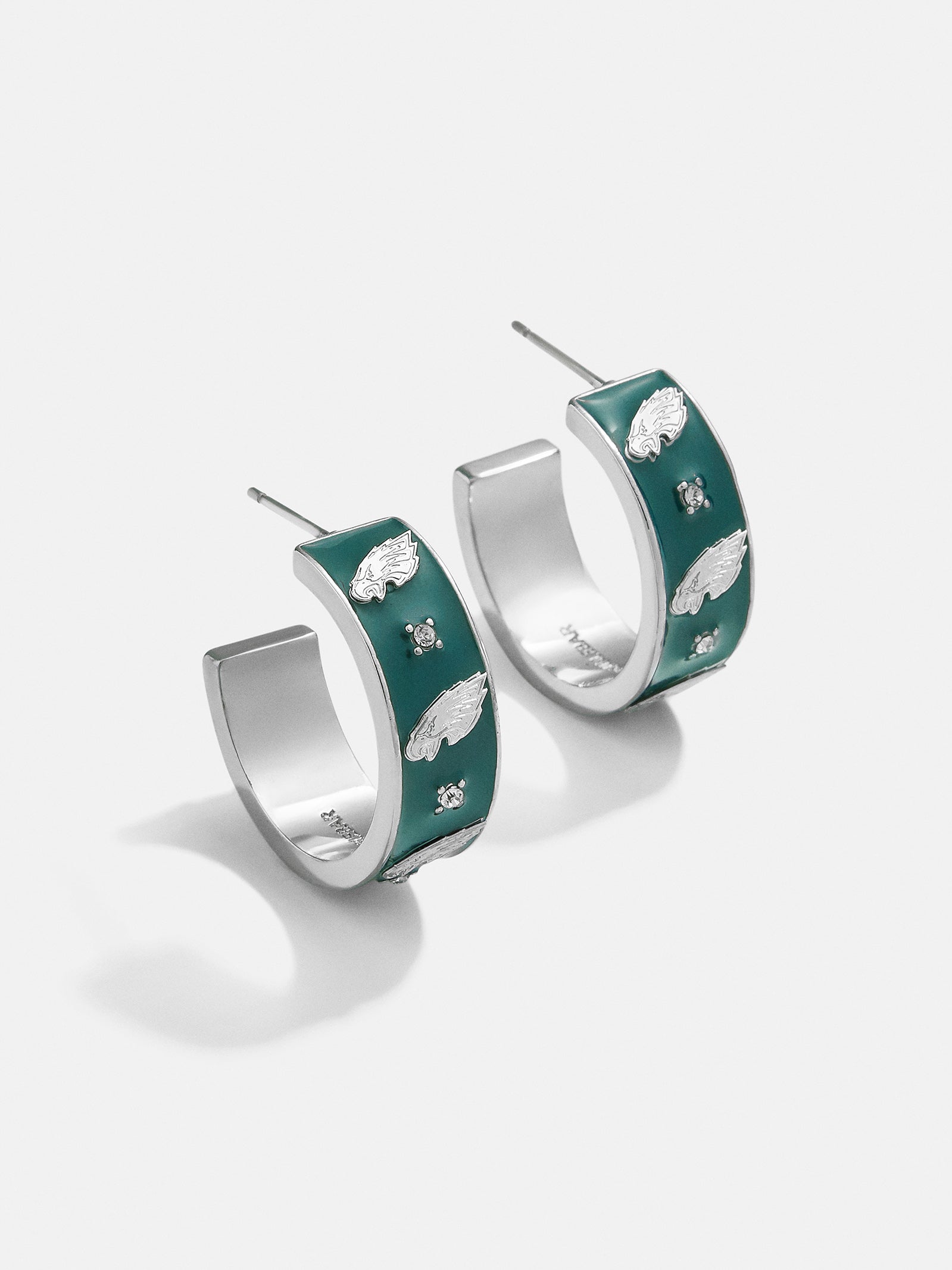 WEAR By Erin Andrews x BaubleBar Philadelphia Eagles Enamel Hoop Earrings