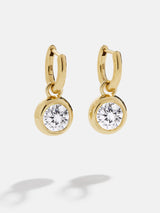 BaubleBar 18K Gold Birthstone Drop Earrings - Crystal - 
    18K Gold Plated Sterling Silver, Cubic Zirconia
  
