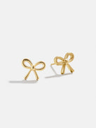 18K Gold Just For Fun Earrings - Bow