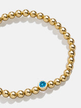 BaubleBar 18K Gold Birthstone Pisa Bracelet - Blue Zircon - 
    Enjoy 20% off Bracelets
  
